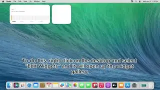 How to add widgets to your Mac desktop running macOS Sequoia!