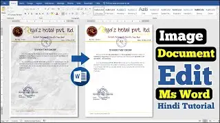 Automatic Edit Damage old Document in Microsoft Word Hindi Tutorial || How to Edit Scan Document