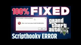 💙 Script Hook V - 100% Work Fix Script Hook V Update