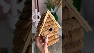 DIY Bird House out of Wine corks🍷🤔 #diycrafts #tutorial #homedecor #diy #easycraft #craftideas