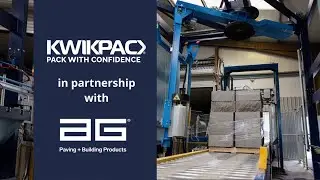 Kwikpac Automated Inline Rotating Arm Pallet Wrapping Machine Installation