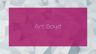 Art Boyd - appearance