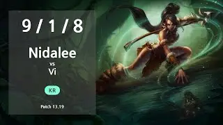 Nidalee Jungle vs Vi - KR Challenger Patch 13.19