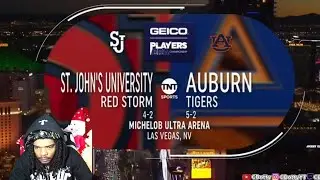 TAHAAADD!!! #21 Auburn vs #14 St John's College Basketball Highlights (reaction)