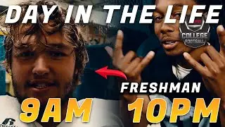 WHAT A TRUE DAY IN THE LIFE OF A FRESHMAN COLLEGE FOOTBALL PLAYER LOOKS LIKE IN D2? *WIDE RECEIVER*