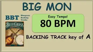 Big Mon 80 BPM bluegrass backing track