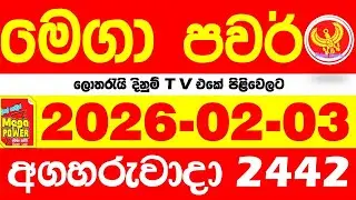 Mega Power 2442 2026.02.03 Today nlb Lottery Result අද මෙගා පවර් ලොතරැයි ප්&zwj;රතිඵල Lotherai