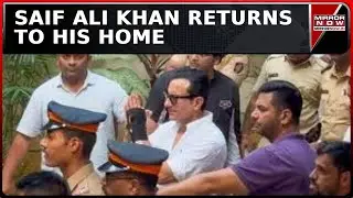 Saif Ali Khan Returns To Home After Spending 5 Days At Hospital | English News