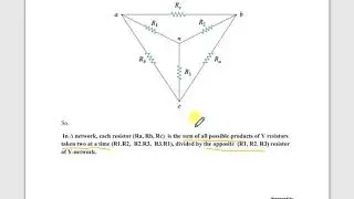 SBO - Electrical Engineering - Wye Delta Conversion Method  Part 2