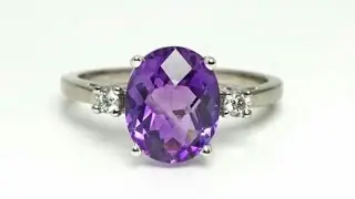 Amethyst Stone Ring in Wholesale Price (Katehla)