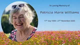 The celebration service of Patricia Marie Williams - 2pm 16th January 2026 Tabernacle Baptist Church