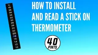 How to install and read a stick on thermometer