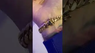 Браслет Rey's Gold and Cash Cuban Link 9 мм Miami #шорты