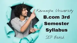 📚 Kuvempu University B.Com 3rd Semester Full Syllabus | 2024 SEP | Subject Wise Explained