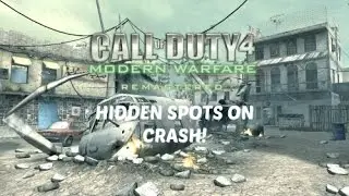 COD 4 REMASTERED! OLD SCHOOL MODE! ALL HIDDEN SPOTS ON CRASH!