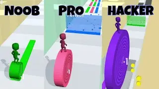 NOOB Vs PRO Vs HACKER Layers Roll Gameplay