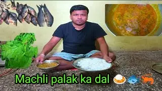  My Village famous Curry ||  Machli Palak ka dal,🐠🐟🦐 || Hindi vlogs || R__vlogBook