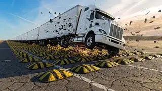 Trucks Vs Speed Bumps - BeamNG.Drive | Spiderlord Official