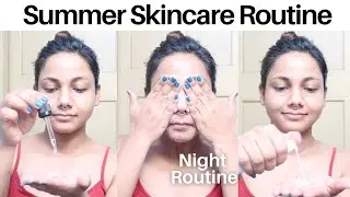 Summer Night Skincare Routine | Acne prone Skin  Sakshi Sahwal #shorts #youtubeshorts #shortsindia