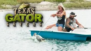 Super Strong Gator PULLS Paddle Boat | Texas Gator Savers | EarthX