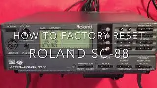How to factory reset (initialize) Roland SC-88.