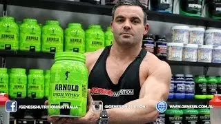 Обзор Arnold Iron Whey Genesis.com.au - Genesis Nutrition Australia
