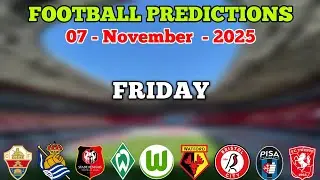 FOOTBALL PREDICTIONS TODAY 07 NOVEMBER | LA LIGA | BUNDESLIGA | CHAMPIONSHIP | GOLDEN PICKS PLUS