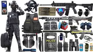 Unboxing of special forces toy guns: M416 rifle, sniper rifle, UZI submachine gun, and bombs
