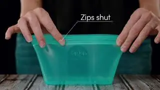 Zip Top Reusable Silicone Food Container