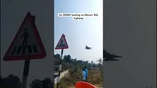 SU-30MKI Fighter Jet trial landing on Moran- Dibrugarg NH #indianarmy #indianairforce #indian