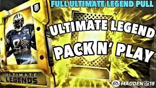 ULTIMATE LEGEND PACK N' PLAY (FULL ULTIMATE LEGEND PULL) MADDEN 19 PACK OPENING