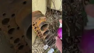 ACF 50 vs rusty old Rolls Royce engine block(see next video in a few months time to see how it went)