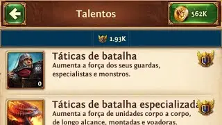 Total Battle - Pontos de talentos onde colocar II