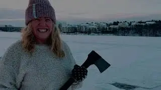 Solnas VINTERBADARE /Winter swimmer in Solna