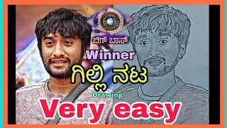 Gilli Nata Drawing 🔥 Bigg boss kannada season 12 winner