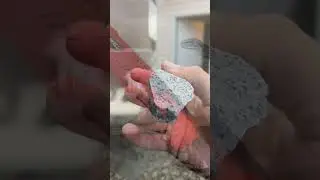 Crushing a Biotite Granite into Fine Powder for Ceramic Glaze Making #shorts