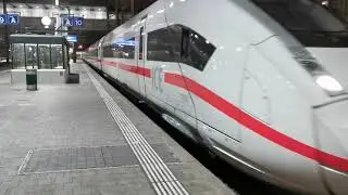 DB ICE Train Arriving @ Basel SBB Railway Station 