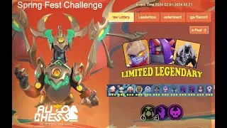 SPRING FEST CHALLENGE SPECIAL EVENT 2024 !!! DEFEATED A BOSS STAGE  - Auto Chess Mobile