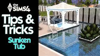 🏊Creating a Sunken Tub Pool Feature!  |  Sims 4 Build Tips