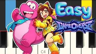 Gameoverse - Glitch - EASY PIANO TUTORIAL