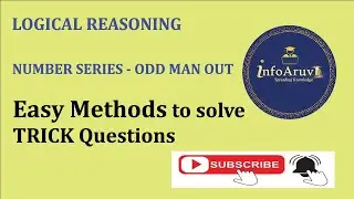 Logical Reasoning in Tamil (தமிழ்) - Number Series - Odd Man out- Easy ways to Solve