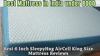 Best 6-Inch SleepyHug AirCell King Size Mattress in India Under 8000 -  Detailed Specifications