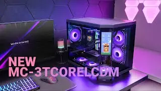 Caja Custom Micro-ATX MC-3TCORELCDM con Pantalla iPS de 7.2