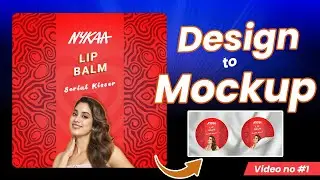 The PERFECT Mockup! Nykaa Style Sticker Design in Adobe Photoshop