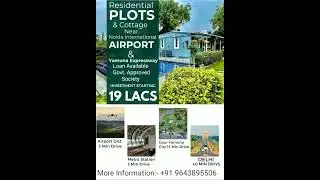Plots Near Jewar Airport With Govt. Approved Society. #plotsforsale #realestate #property