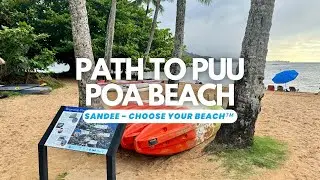 Discovering Path to Puu Poa Beach, Kauai, Hawaii from 1 Hotel Hanalei Bay Resort 4K Video 2024