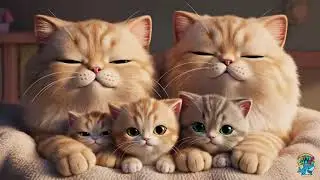 Cat Family Song for Kids 🐱 | Meow Meow Cat Story | Cute Kittens Cartoon | Toddler Learning Video