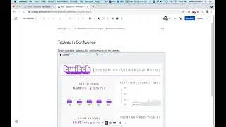 Tableau in Confluence