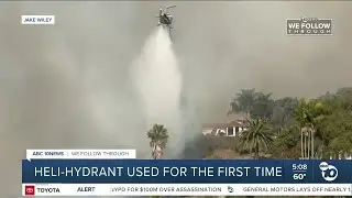 Heli-hydrant used for first time