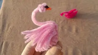 How to make pipe cleaner swan | Diy pipe cleaner crafts